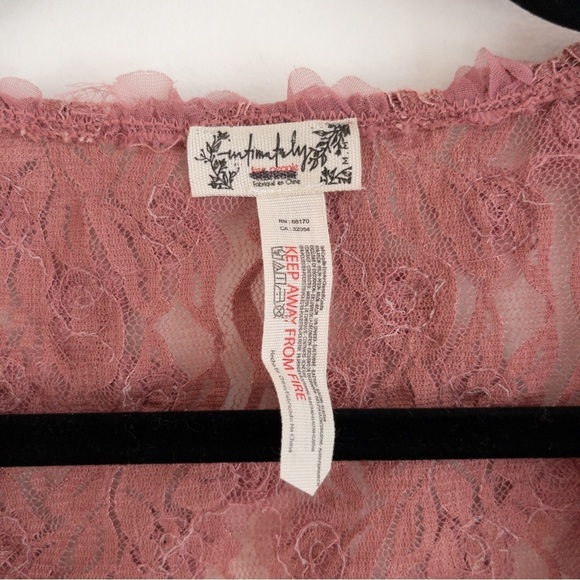 Intimately Free People 2 Haute 2 Handle Lace Floret Thong Bodysuit Lingerie Top - Picture 9 of 13